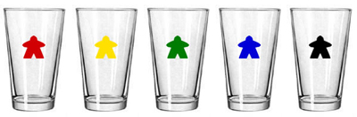 Meeple Pint Glasses